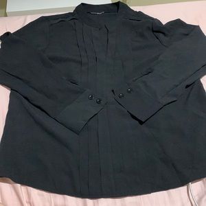 Black long sleeve top